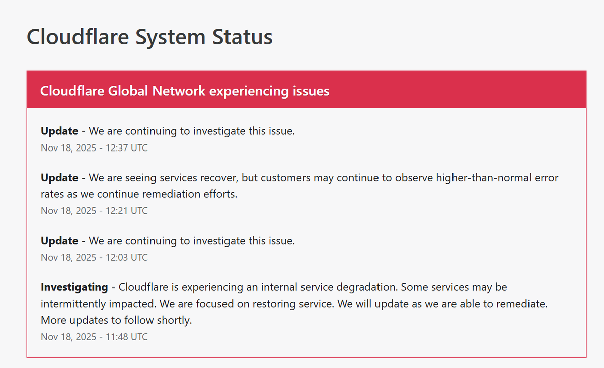 learnwithmattc's tweet image. Well that&apos;s not good...

#cloudflaredown