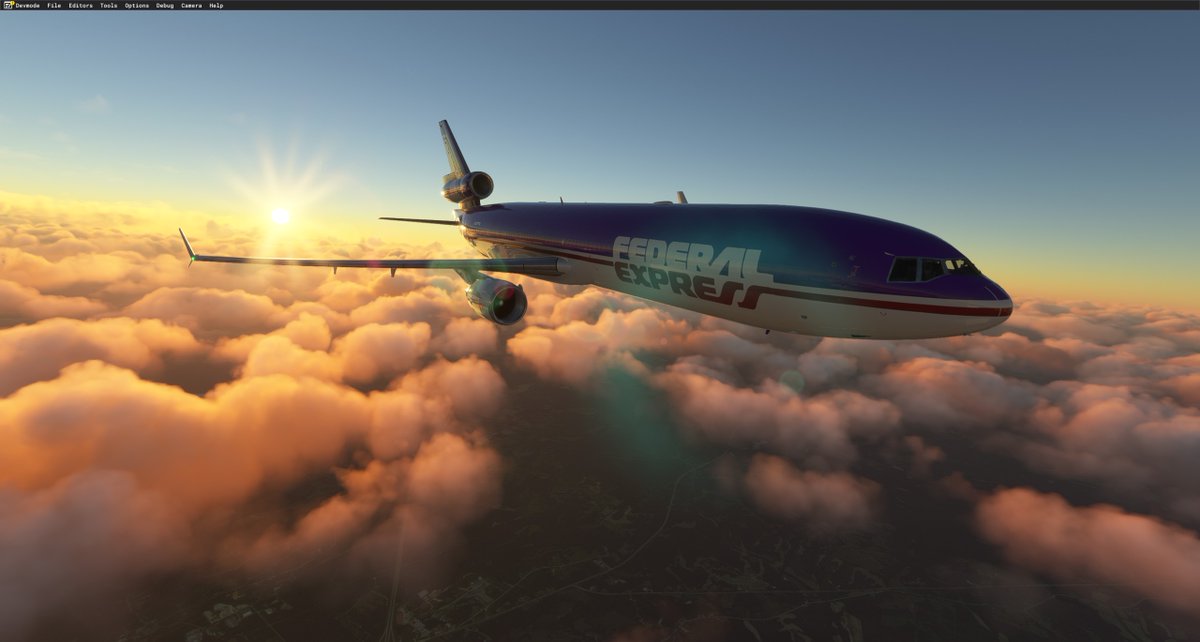 ElsassAviation's tweet photo. #MicrosoftFlightSimulator #MSFS2020 #flightsim #TFDi #MD11 #FedEx https://t.co/9KbxZl7bls