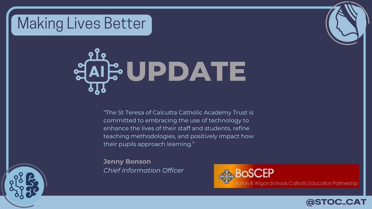A huge thank you to Mrs Messham <a href="/StEthelbertsRCP/">St Ethelbert's RCPS</a> and Mr McCabe from St Joseph's, Horwich for inviting us to the BOSCEP meeting of Headteacher this morning to share the work our Trust is doing with AI and our work to support senior leaders.

It was a pleasure to be with you this