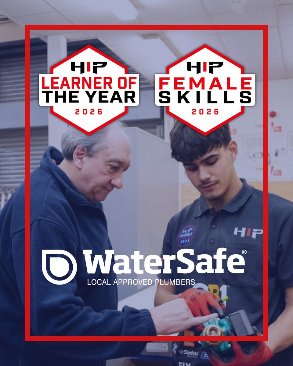WatersafeUK's tweet image. 🫵Plumbing apprentices, you are the future of safe water  
👉 Don&apos;t miss your next chance for recognition: @HIP Awards applications close on Saturday - so contact your lecturer and apply today!! 
 
#Apprentice #HIPAwards #FutureSkills