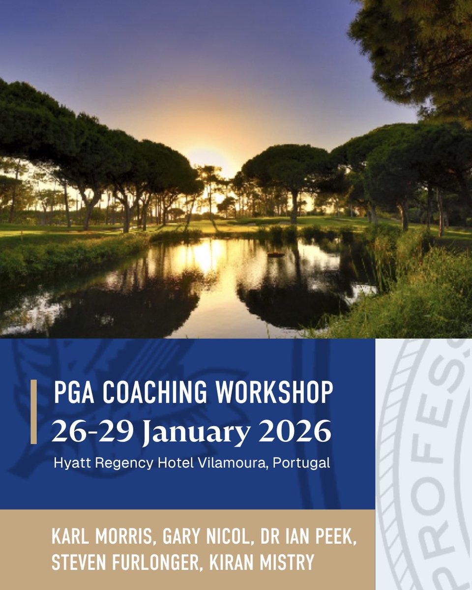 A proud member of The PGA for over 32 years, I am incredibly honoured to headline a dynamic lineup of speakers at the 2026 PGA Coaching Workshop in Vilamoura, Portugal from 26-29 Jan 2026

For more information please email wayne.johnson@pga.org

email-pga.org.uk/t/cr/AQjpyw0Qk…
<a href="/ThePGA/">The PGA</a>