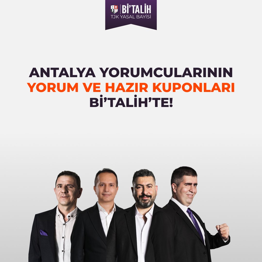 🚀 İsmet Demir 6. koşuda sürpriz bir banko verdi!
📝 Osman Yılmaz 3. koşuda sadece 1 ata dikkat çekiyor!

<a href="/osmanyilmazfnt/">OSMAN YILMAZ</a>, <a href="/Serkan_crespo/">⭐SERKAN YILDIZ⭐</a>, <a href="/NazliBirol/">BİROL NAZLI</a>, <a href="/idemir1980/">ismet demir</a>, <a href="/GifkoAnaliz/">Gifko Analiz</a> ve <a href="/AtAnaliz/">At Analiz</a> Antalya koşularını yorumladı!

📲 bitalih.go.link/hsQ70
