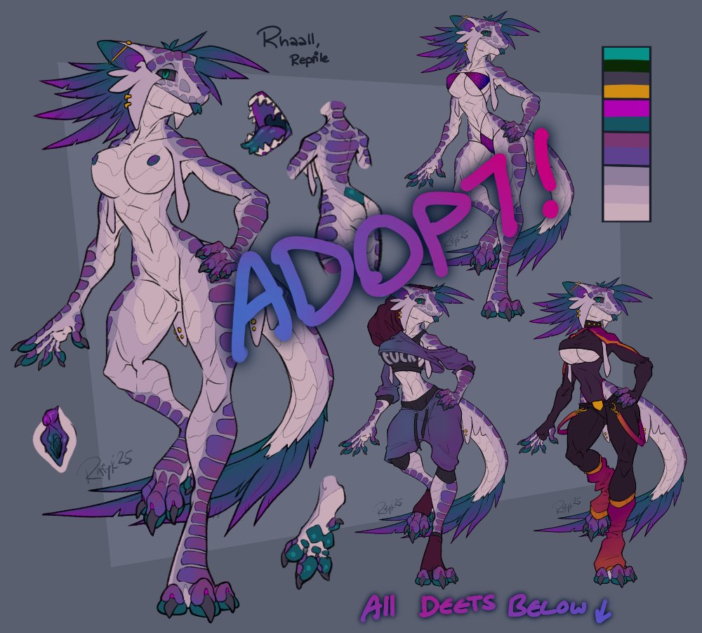 Got a new n perdy adopt over on furafinity, please don't be shy, n come check her out ;3c
Link in comments ~
💜💙