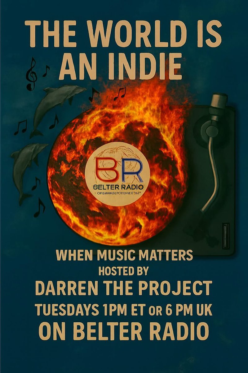 Shoutout to <a href="/TheDarrenHolla1/">The Darren Holland Project</a> and <a href="/BelterRadio/">Belter Radio</a> for spinning my music during the awesome “The World Is An Indie” show later today. Why not tune in and hear the best that indie music has to offer.

internet-radio.com/station/belter…

#TheKindMachine #IndiePop #SynthPop #internetradioshow