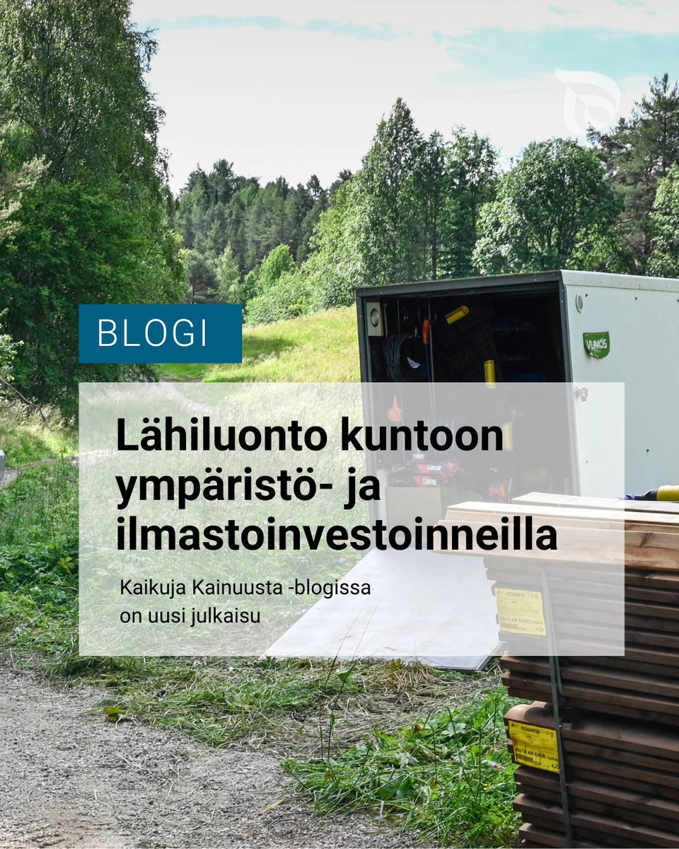 Uusi blogi: Lähiluonto kuntoon ympäristö- ja ilmastoinvestoinneilla!
👉 kainuunely.com/2025/11/18/lah…
#KainuunELY #ELYkeskus #Kainuu #EUrahoitus #maaseuturahoitus #KaikujaKainuusta