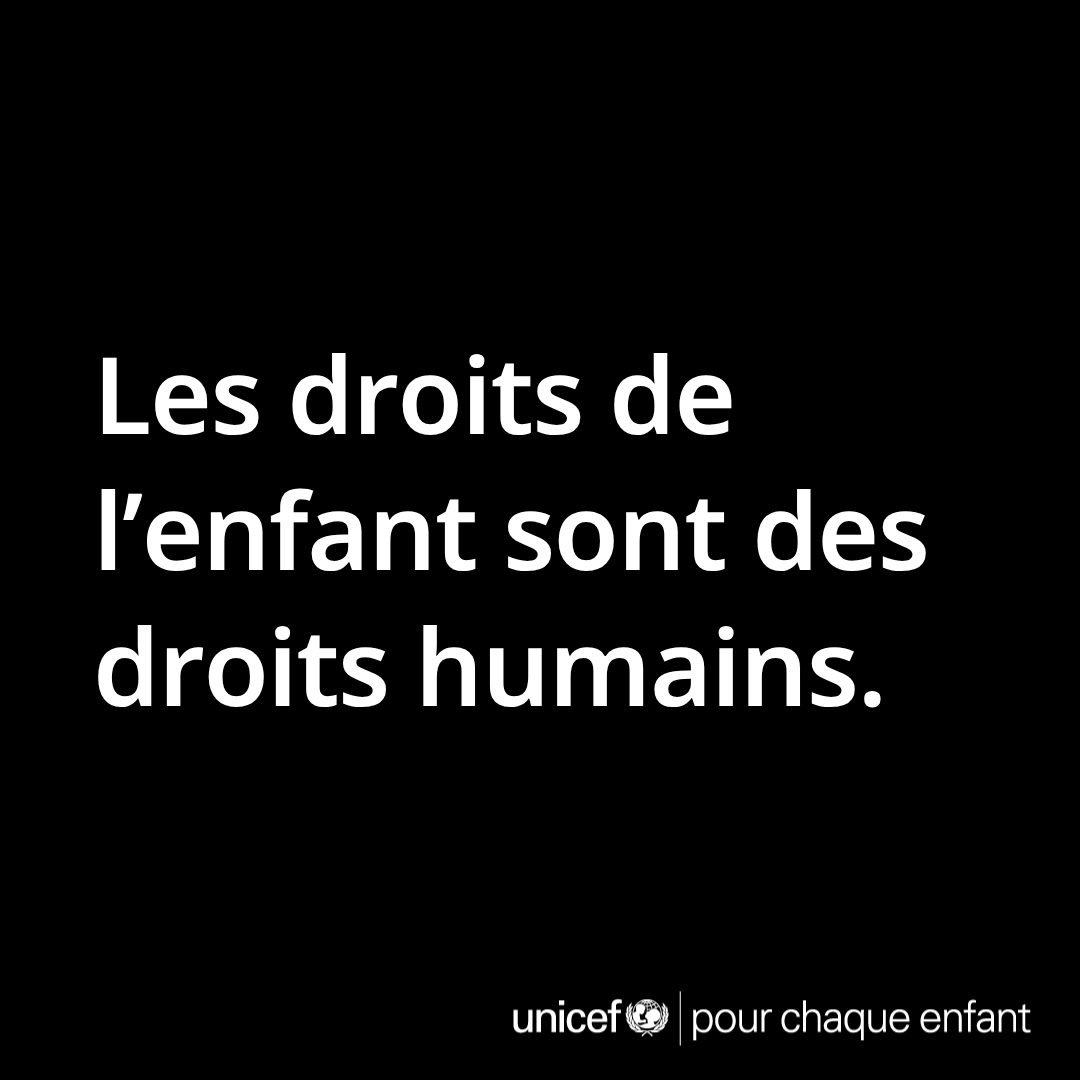 « Les droits de l’enfant sont des droits humains ». Relayons ce message !
 
Le 20 novembre, nous célébrons la #JournéeMondialedelEnfance.
Mobilisons-nous aux côtés des enfants et soutenons leur plaidoyer pour tous les droits.

#JournéeMondialedelEnfance
#MaJournéeMesDroits
