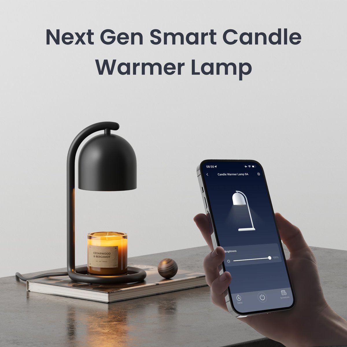 SwitchBot's tweet image. ✨ Flameless. Fumeless. Fully smart. Take control of your ambiance with the SwitchBot Candle Warmer Lamp — set schedules, adjust brightness, and enjoy your favorite scents safely, anytime.

👉 Get yours now: 

#SwitchBot #SmartHome #CandleWarmer #HomeAutomation #SmartLiving