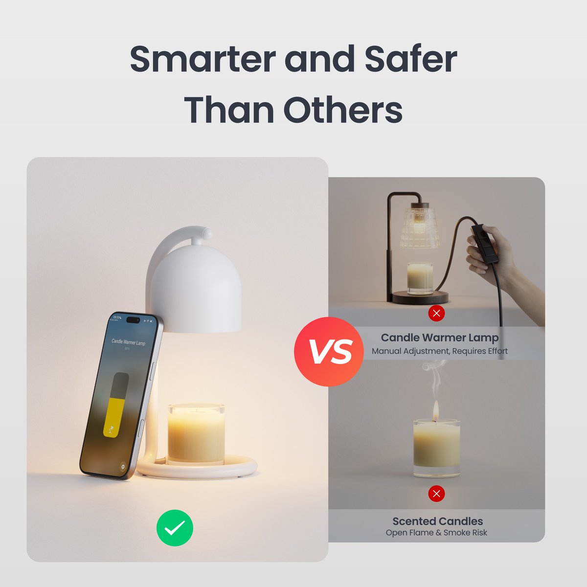 SwitchBot's tweet image. ✨ Flameless. Fumeless. Fully smart. Take control of your ambiance with the SwitchBot Candle Warmer Lamp — set schedules, adjust brightness, and enjoy your favorite scents safely, anytime.

👉 Get yours now: 

#SwitchBot #SmartHome #CandleWarmer #HomeAutomation #SmartLiving