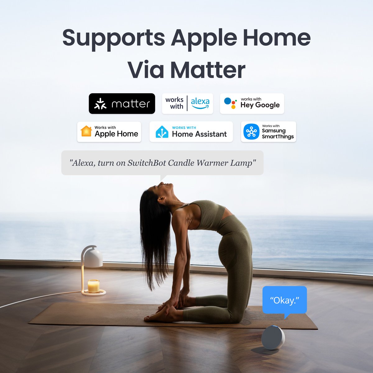 SwitchBot's tweet image. ✨ Flameless. Fumeless. Fully smart. Take control of your ambiance with the SwitchBot Candle Warmer Lamp — set schedules, adjust brightness, and enjoy your favorite scents safely, anytime.

👉 Get yours now: 

#SwitchBot #SmartHome #CandleWarmer #HomeAutomation #SmartLiving