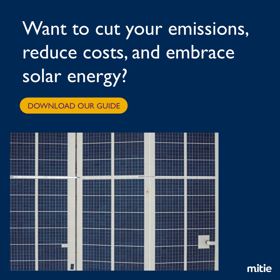 mitie's tweet image. Driving decarbonisation initiatives has never been more important, especially in the education sector.

Want to cut your emissions, reduce costs, and embrace solar energy?

Define your net zero roadmap.

Download our guide &amp;gt; hubs.ly/Q03TK87R0

#NetZero | @MitiePlanZero