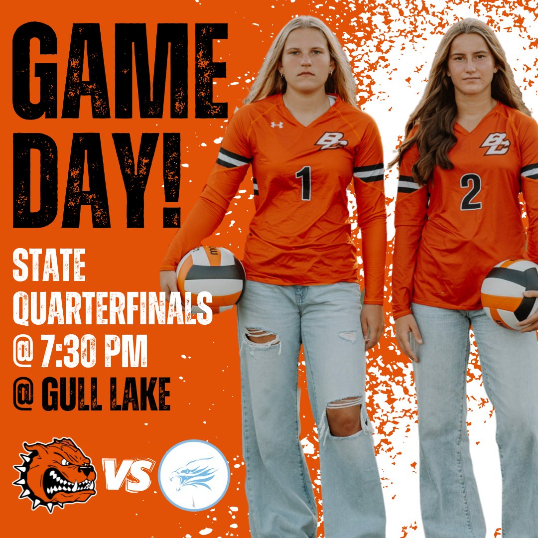 byroncentervb's tweet image. Come out and support your lady dawgs tonight at Gull Lake High School where they will take on Ann Arbor Skyline in the State Quarterfinals at 7:30 PM! GO BULLDOGS‼️🏐 Tickets can only be purchased online: bit.ly/2025-states #GOBULLDOGS #BCVB