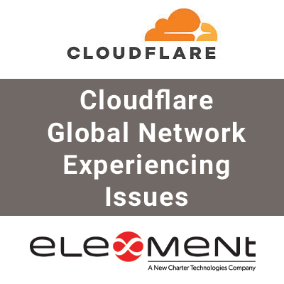 Element_Updates's tweet image. This morning Cloudflare Global Network has announced they are experiencing issues. Here is their latest update: hubs.li/Q03TKTx00

#ElementTechnologies #Cloudflare #GlobalNetwork #LatestUpdates