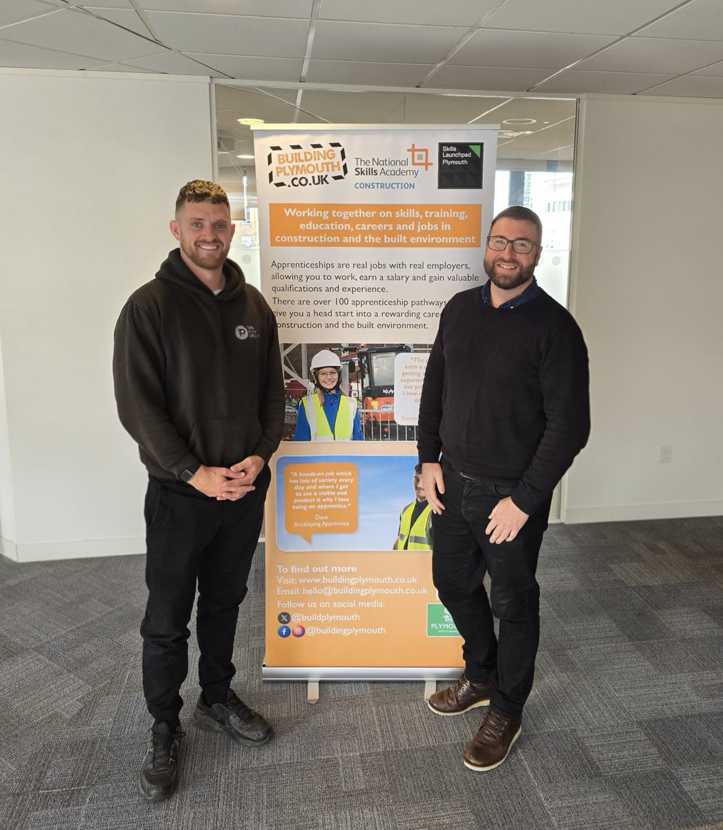 A big thank you to Dan Walker from @ThePlymGroupLtd who joined our construction drop in today @Skills Launchpad Plymouth .  Fantastic to have our members offer the opportunity for motivated individuals to engage with them directly for advice and guidance. #valuableopportunities