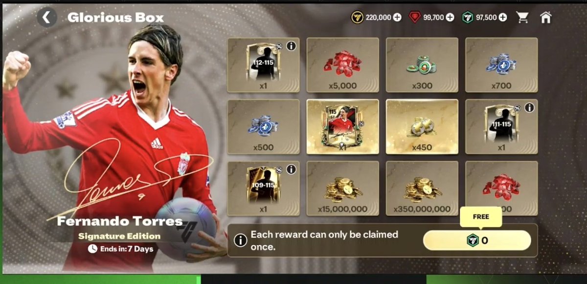 Fernando Torres vale 23.950 FCP

Su costo en dinero real es:

FCP x2: $2304 MXN ($111 USD)
FCP Normal: $3838 MXN ($210 USD)

Aproximado según la tasa de cambio.

¿Te parece bien el precio? Considerando que es la ruleta completa