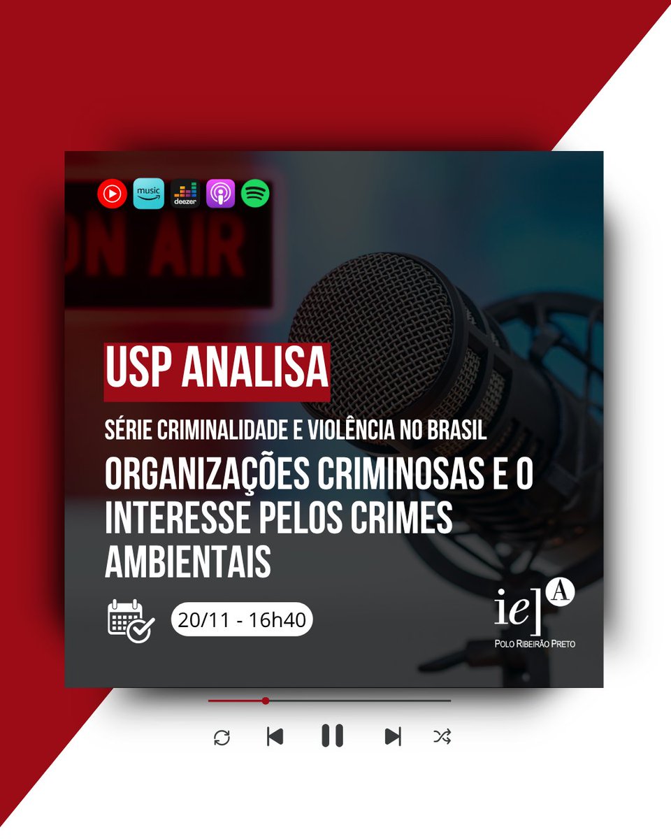 IEARP's tweet image. No USP Analisa desta quinta, o professor e pesquisador do NEAz-UnB, Franco Perazzoni, e o perito criminal federal Herbert Dittmar discutem os fatores que contribuem para a migração da atuação de grupos criminosos para os crimes ambientais. Saiba mais: rp.iea.usp.br/especialistas-…