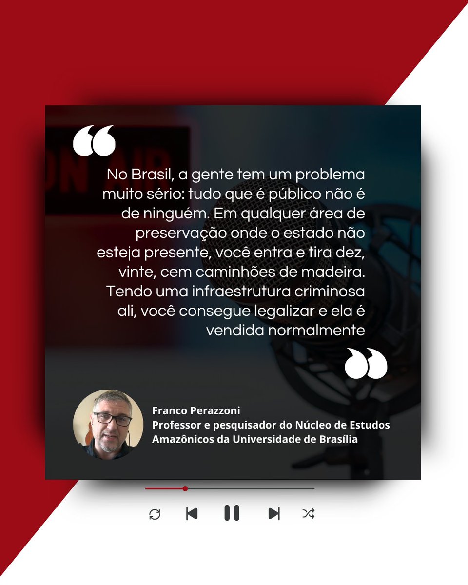 IEARP's tweet image. No USP Analisa desta quinta, o professor e pesquisador do NEAz-UnB, Franco Perazzoni, e o perito criminal federal Herbert Dittmar discutem os fatores que contribuem para a migração da atuação de grupos criminosos para os crimes ambientais. Saiba mais: rp.iea.usp.br/especialistas-…