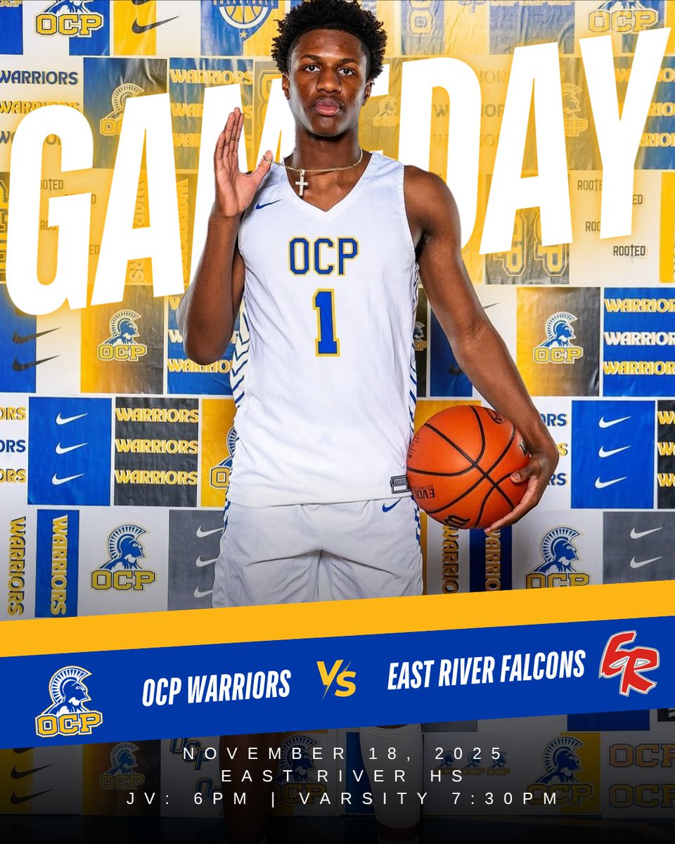 ocphoops's tweet image. #GameDay | Game 1
📅Nov. 18
🆚East River HS
📍650 E River Falcons Way, Orlando, FL 32833
🕕JV (6:00 pm) | 🕢Varsity (7:30 pm)
🎟️(GoFan- East River HS) gofan.co/event/5237950?…
💻JV: nfhsnetwork.com/events/east-ri…
💻Varsity: nfhsnetwork.com/events/east-ri…

#Rooted #FHSAA #SeasonOpener