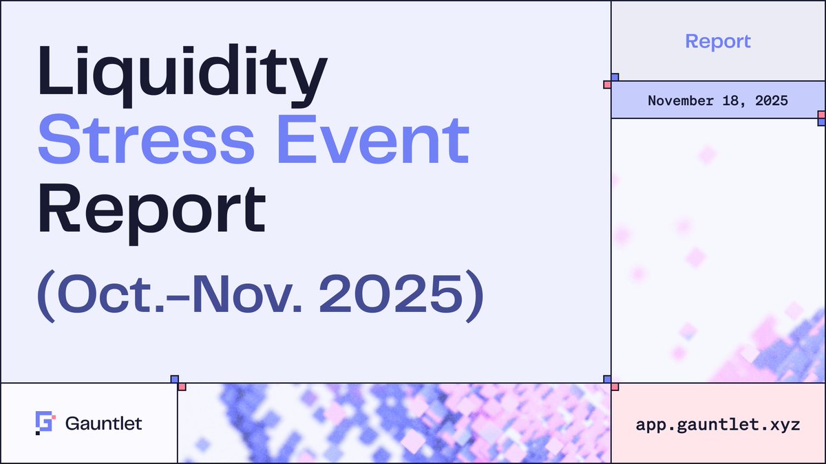 We published a report on how our <a href="/Morpho/">Morpho 🦋</a> vaults handled the recent period of liquidity stress.

Takeaways:

• Zero exposure, zero loss
• Supply APYs benefited from volatility
• Risk management infrastructure validated
• USDC Balanced supply ↑ 35%

Report linked in blog👇
