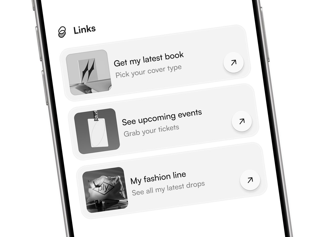 popsite's tweet image. Zoom in if you appreciate details ✨

Introducing the enhanced links section on Pop Site 🔗

⛓️‍💥Add images to each link
⛓️‍💥Include descriptions
⛓️‍💥Auto resizing, add as much text as you want

If you already use links, peep your site 👀