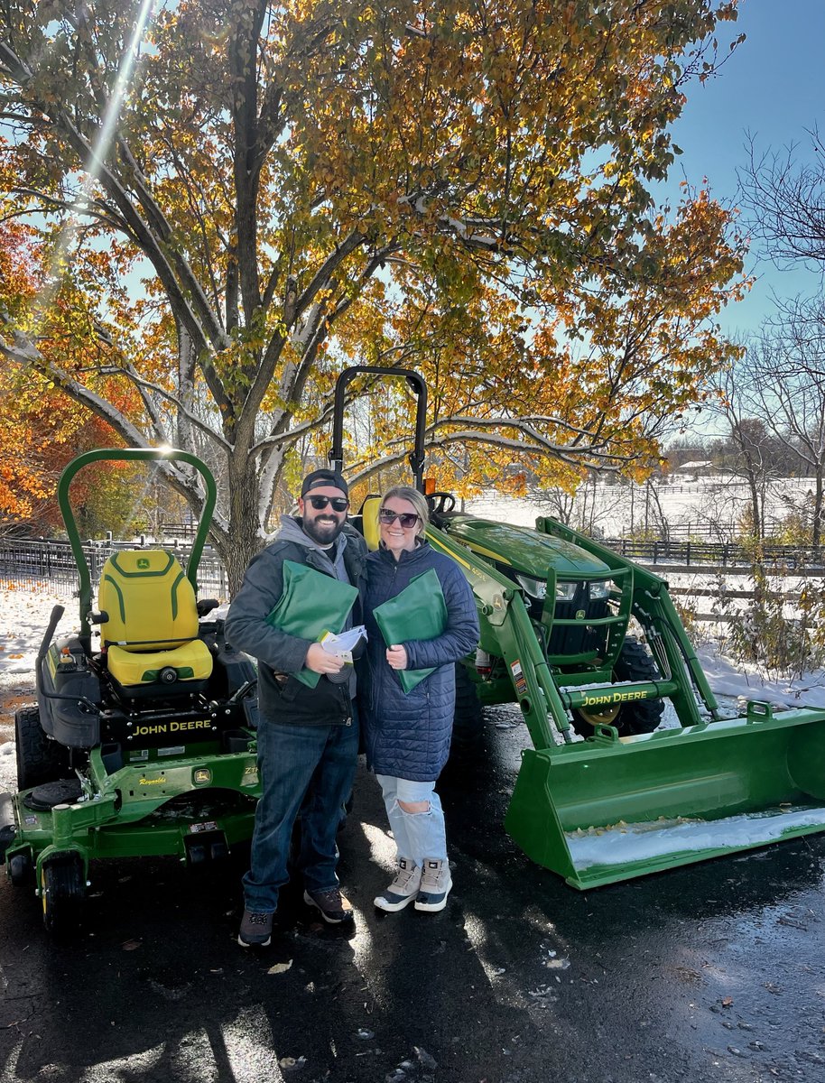 Congrats to Matt &amp; Elle on their new John Deere 4044M tractor &amp; Z970M mower from Isaac at our Lebanon store! These machines are the perfect fit for maintaining your new property and we’re excited to be part of the journey.

Check out our promotions here: bit.ly/4phMpDg