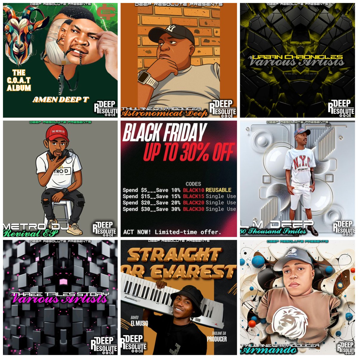 DeepResolute's tweet image. #BlackFriday has officially started at Traxsource! Start digging now 30% off!
ACT NOW! Limited-time offer. 🚨

@traxsource : traxsource.com/label/13404/de…

#dj #deephouse #techhouse #afrohouse #housemusic
#beatport #traxsourcemusic #traxsource2025 #traxsource #ade #ibiza2025 #chicago