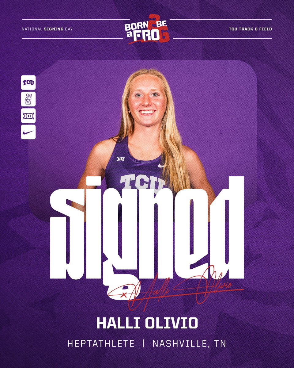 TCUTrackField's tweet image. Welcome to Funkytown, Halli 🐸 

#GoFrogs | #Born2BeAFro6