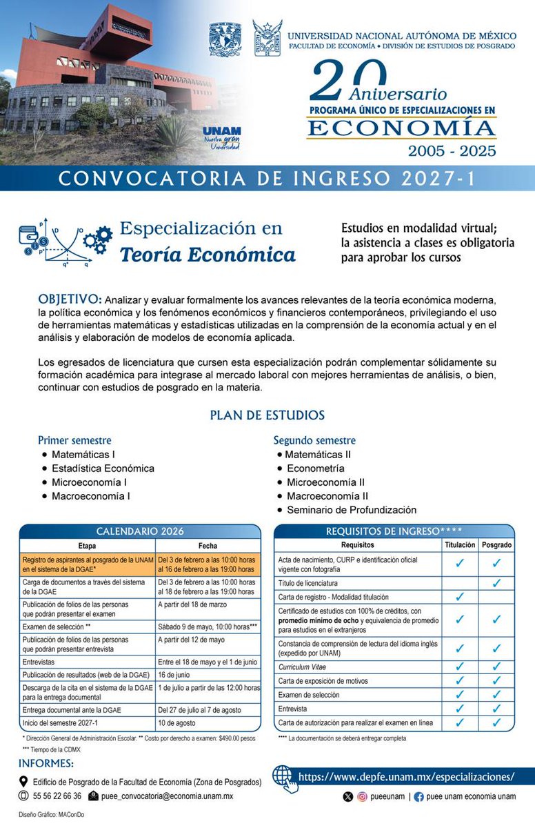 Se adelantan las fechas. Que no se les pase!!