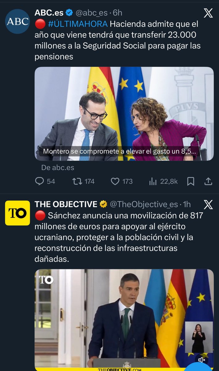 Geisel_Z's tweet image. Por este orden me han salido las dos noticias.
No necesita comentario.