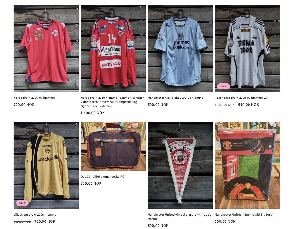 ForzaSecondHand's tweet image. Mer enn 200 nyheter på forzasecondhand.no i dag. Signerte greier fra: Drillo, Roy Keane, Hjallis, Ingrid Kristiansen, Per Ravn Omdal, Karen Espelund, Vladimir Smicer, Patrik Berger, Tore Pedersen, Sammy McIllroy, Lee Martin. Vannpolo, trav og orientering nå i sortimentet.