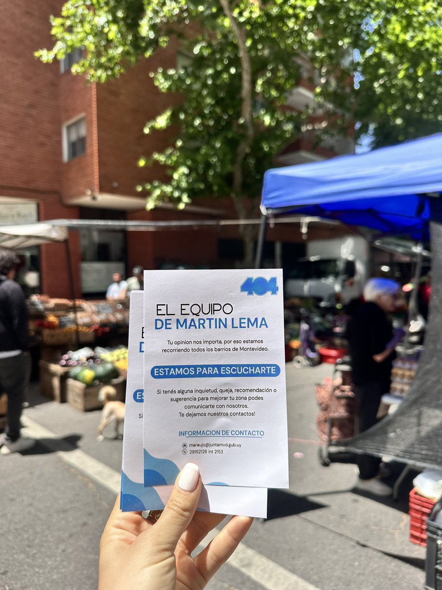 Junto a <a href="/AntoQuijada2/">Anto Quijada</a> y <a href="/emiglielma/">Emiliano Glielma</a> recorrimos la feria de Martínez Trueba y Maldonado, conversando con los vecinos y feriantes del Mun B, convencidos que entre todos podemos mejorar Montevideo. 
Sus propuestas e inquietudes son importantes en el proyecto de <a href="/MartinLemaUy/">Martin Lema</a>.