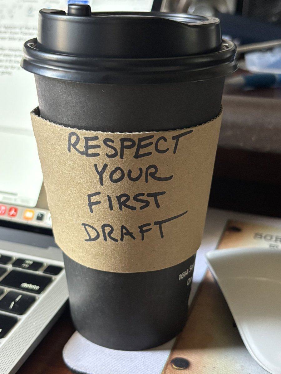 scriptcat's tweet image. Avoid the vomit draft as most of it won’t be useful —and when you start working professionally, you will need to turn in a fantastic first draft. Train yourself now to complete a solid first draft.