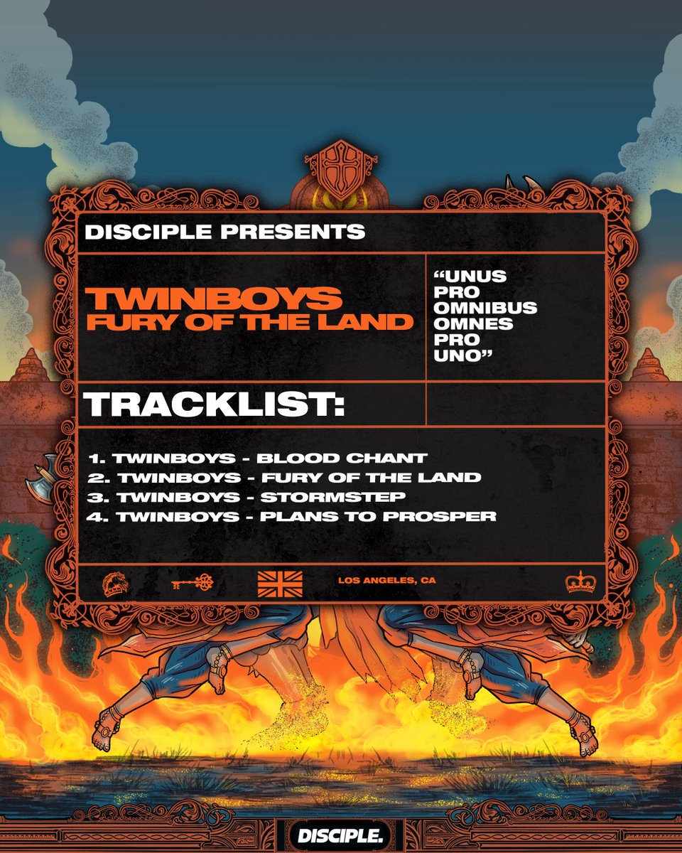 Disciplerecs's tweet image. 🇮🇳 A milestone for India’s bass scene ⚔️

@_TWINBOYS Fury of the Land on DISCIPLE is a journey of emotions, culture, and heavy sound. “Stormstep” sets the tone, blending Indian rhythms with full-force tearout. Huge moment for the brothers. Huge moment for the culture.

Out 11.21…
