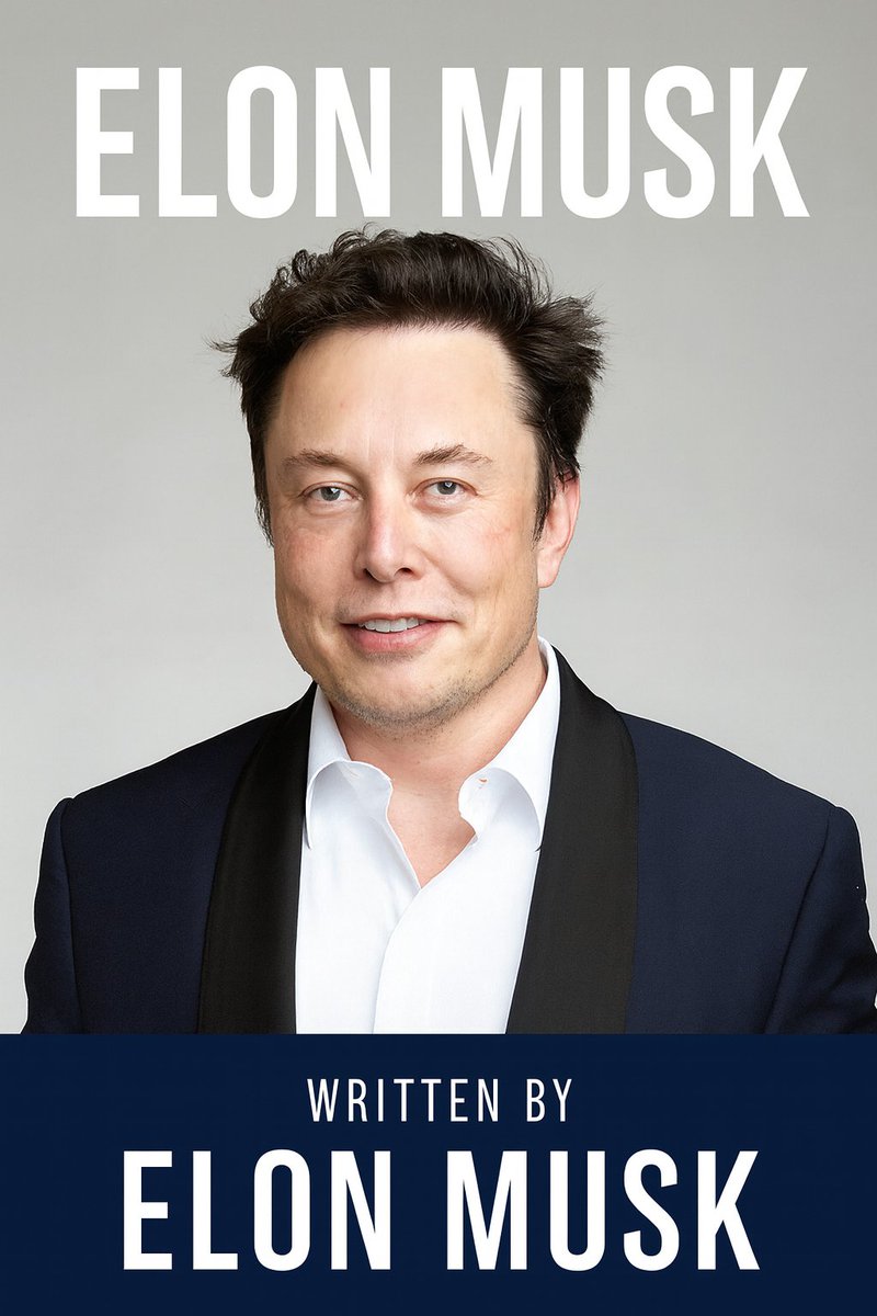 iam_smx's tweet image. Elon Musk is thinking about writing his own autobiography because he believes many others haven’t told his story accurately

Drop your ideas for the book’s cover photo and its title in the comments, I&apos;ll start: