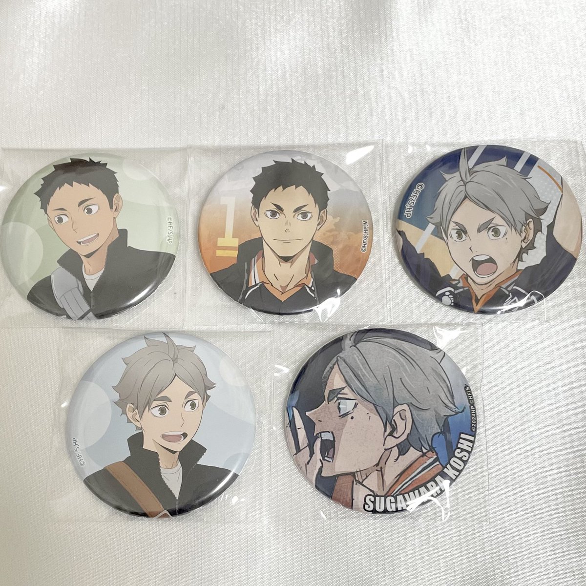 ハイキュー 買取 譲渡 回収 【求】澤村大地 菅原孝支 画像の缶バッジ