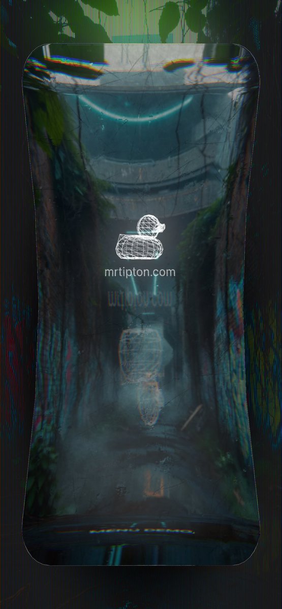 mr_tipton_art's tweet image. Had an idea for a menu system that looks like the glass on your device detaches, bends, and pushes inward. 

Finally made it. Glass is difficult, but I think it turned out cool.

3d object modeled/textured in Blender.
MTKView.
All shaders.
Post bloom.