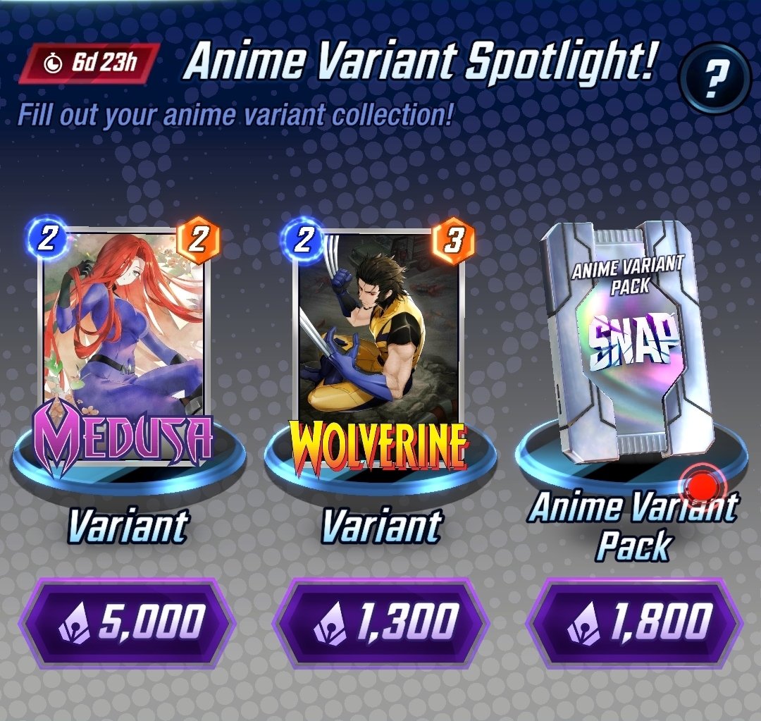 This is every card available in the new Anime variant themed pack!
