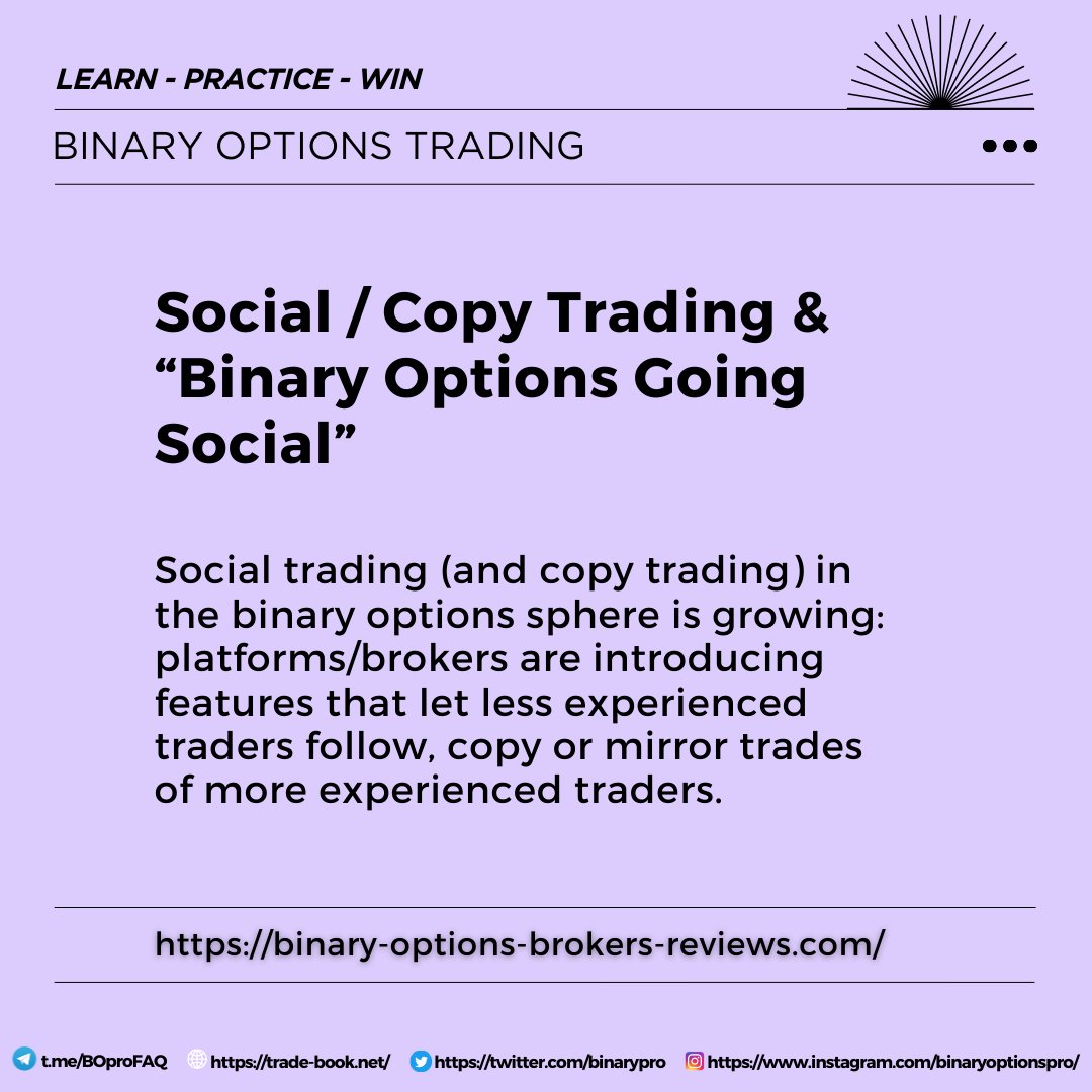BinaryPro's tweet image. Copy trading in binary options has become one of the most attractive paths for beginners who want to enter the market with confidence and for experienced traders who want to scale their results.

It allows you to mirror the strategies of skilled traders in real time, giving you…