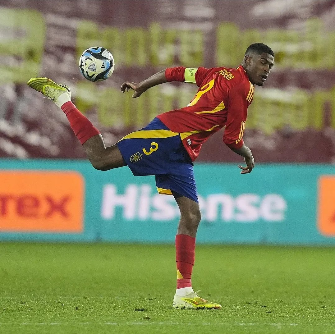 ArsenalRadar's tweet image. Cristhian Mosquera captained Spain U21 to a 2-0 victory over Romania U21. #afc