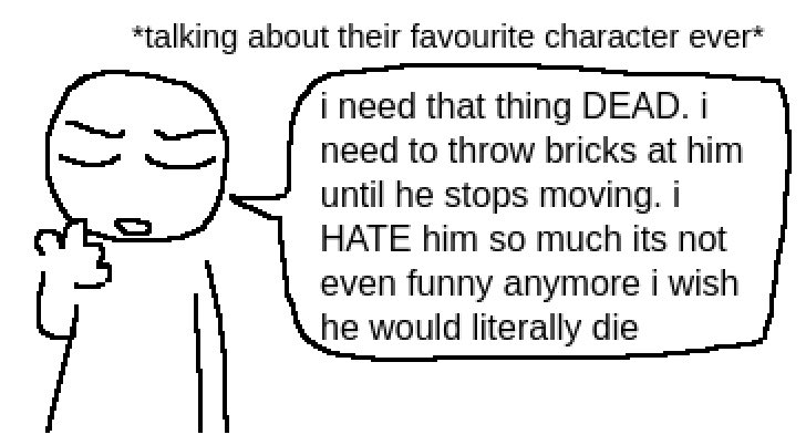 openlycomplex's tweet image. this is how i act about morro