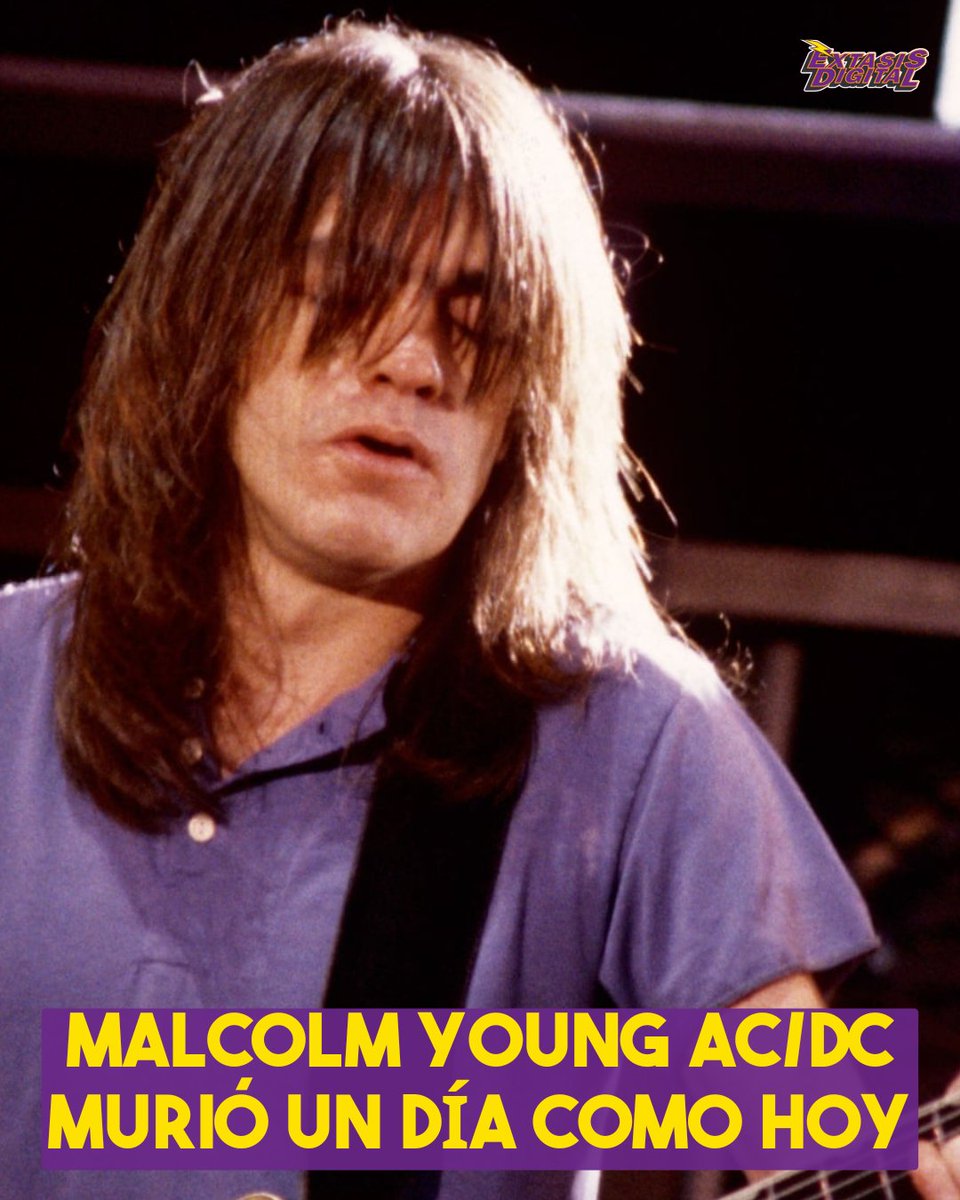 Extasis_Mexico's tweet image. Hoy recordamos a Malcolm Young, leyenda eterna de AC/DC, quien partió un día como hoy, 18 de noviembre de 2017.