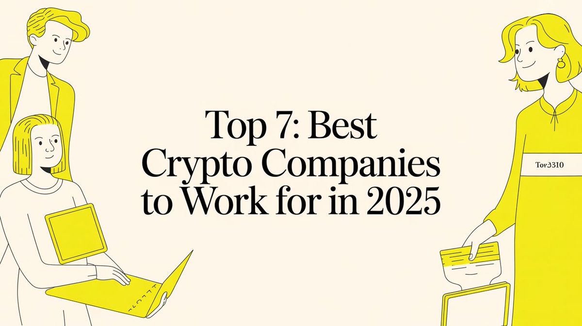 Web3Recruit's tweet image. Choosing the right crypto company can shape your whole career. 
You want a place that is growing, building real products, and offering long term opportunities that matter.

Not sure where and how to start?
Our comprehensive guide breaks down the top crypto companies to work for,…