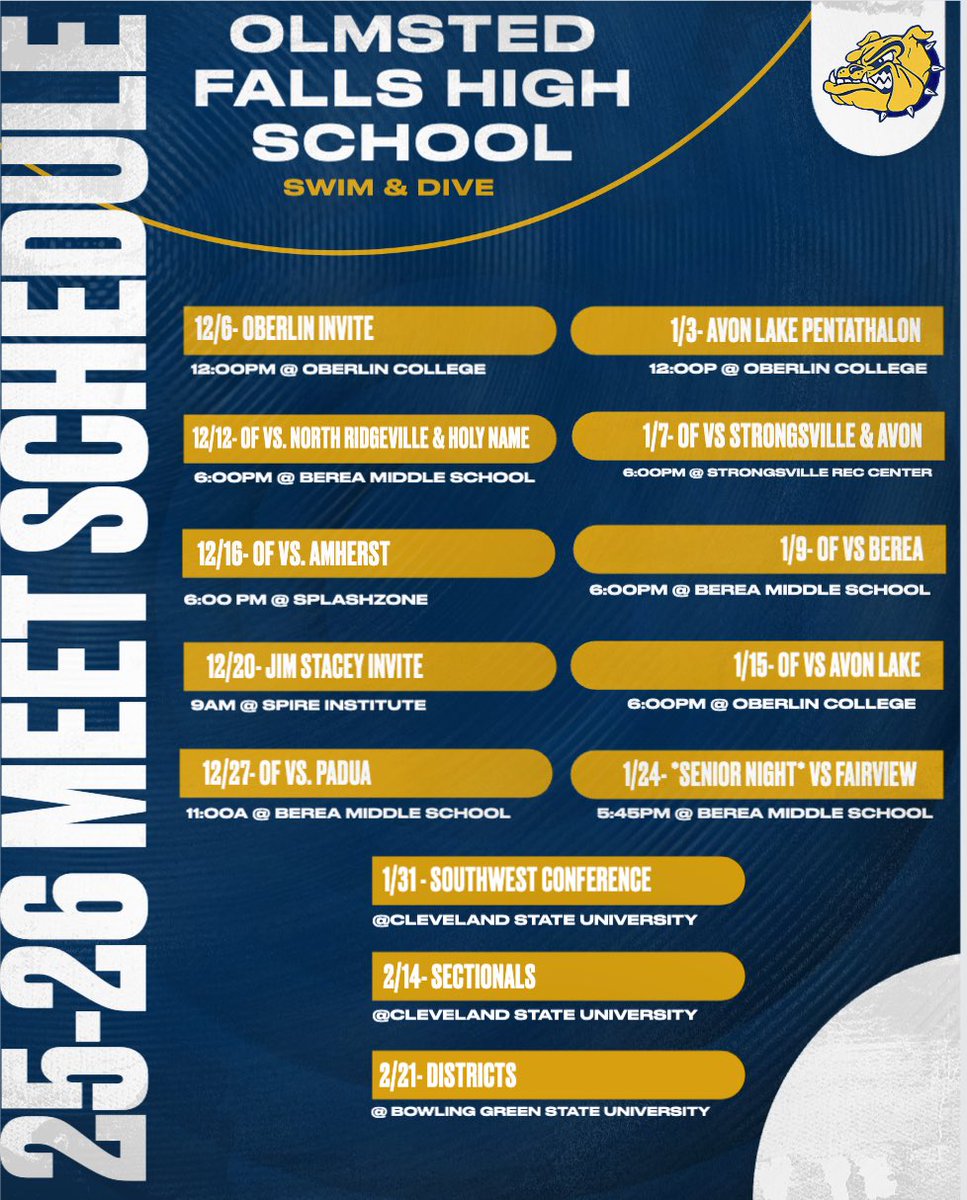 OFalls Swim & Dive tweet media