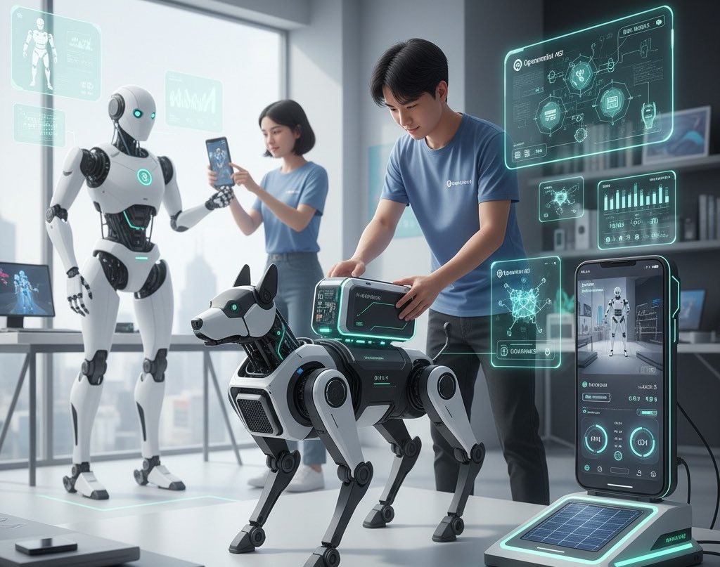 DAY 25 ✍️ 

<a href="/openmind_agi/">OpenMind</a> just rolled out the brainpack, a clean way to give robots real intelligence without doing any heavy engineering.

the brainpack is basically a plug-in brain you attach to a unitree robot dog or humanoid. once you snap it on, the robot stops being a toy