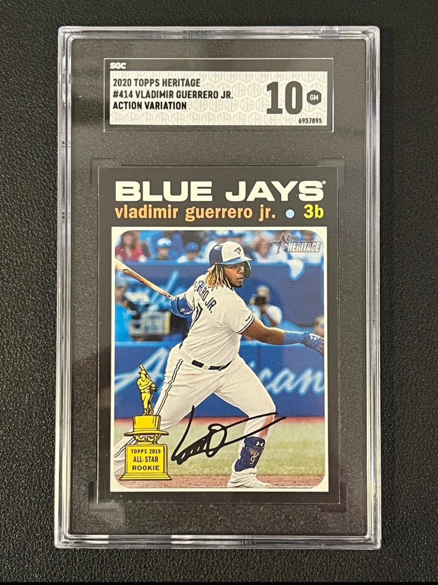 Cards for sale!

2023 Topps Chrome Corbin Carroll Rookie Magenta Speckle /350- $30

2020 Heritage Vladimir Guerrero Action SGC 10- $60

Pay today, ships tomorrow 🫡