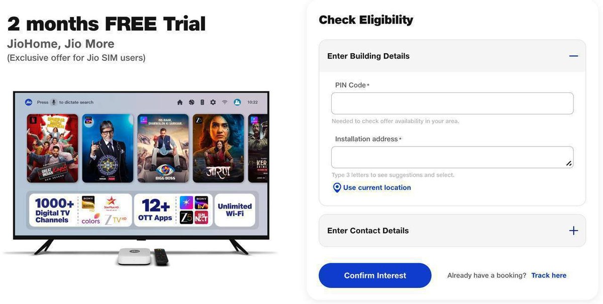 Mysterydealz's tweet image. Jio AirFiber 2 Months #FREE!

Apply here: jio.com/selfcare/inter…

• ₹600 registration required
• Amount is fully refundable or can be adjusted in your recharge after the 2-month free trial

Note : Offer valid only for Jio SIM users