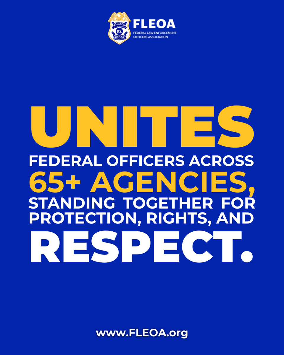 We are proud to support federal officers across so many agencies and continue to fight for them. 

#FLEOA