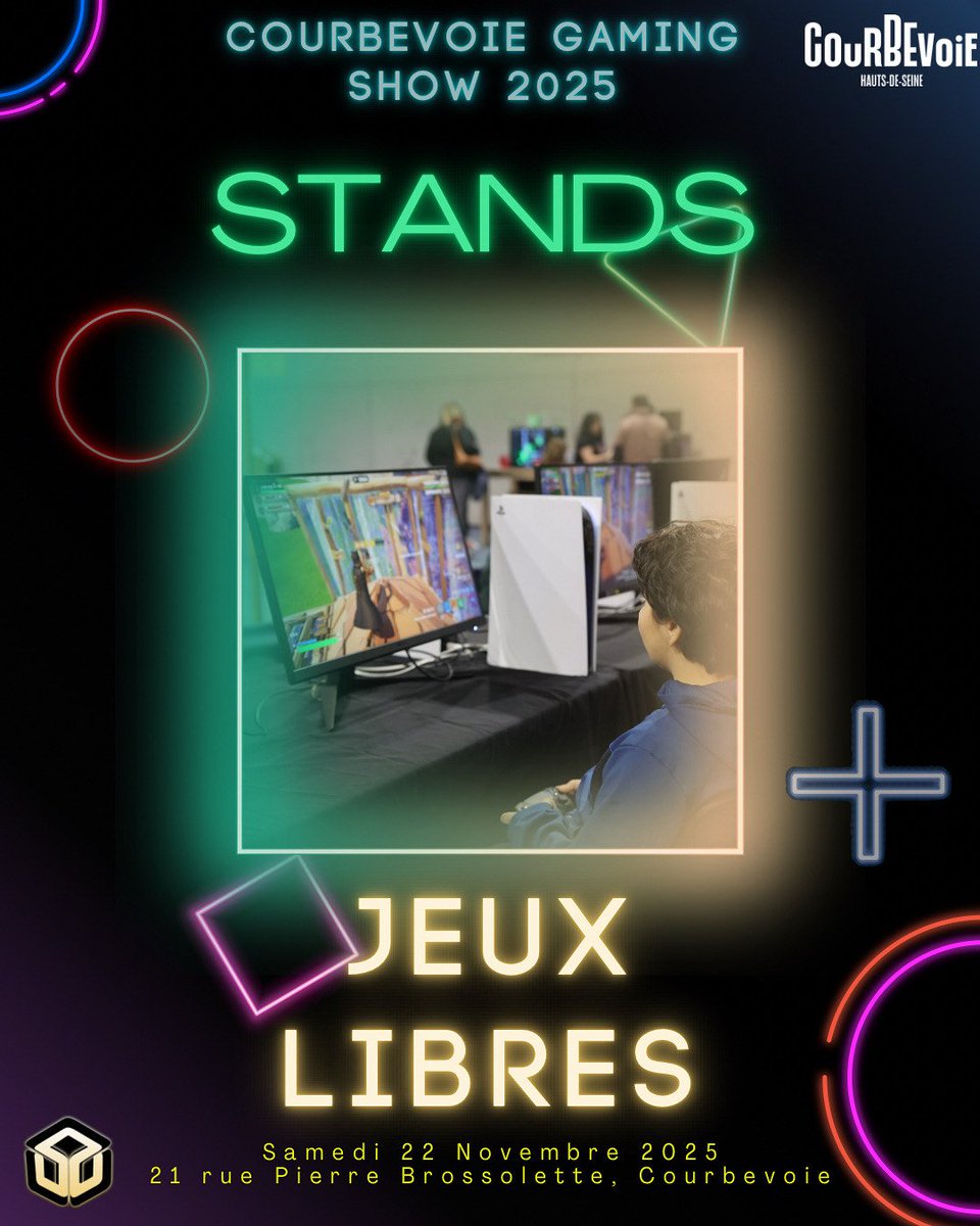 Envie de tester plein de jeux sans pression ?
Le stand Jeux Libres du #CGS25 est fait pour toi !

Du fun, de la découverte et de bons moment t’attendent.🕹️