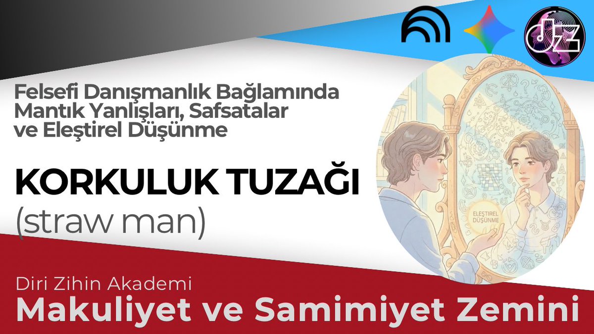 zihin açar.

👇🏼

✅

Mantık Yanlışları ve Felsefi Danışmanlık ||KORKULUK yahut SAMAN ADAM TUZAĞI 

youtu.be/NgzP42Wh07E