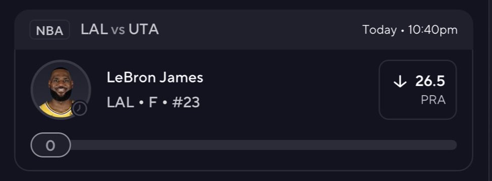 Stanalyzer6969's tweet photo. Bron ain't getting 27 lmao if he even plays he'll be limited. Still been posting in the cord just haven't been posting on Twitter like that but I'll try to start back posting 🫡 
Join the free discord. Link in bio 
#potd #PrizePicksW https://t.co/IvfaBmZ0Z7