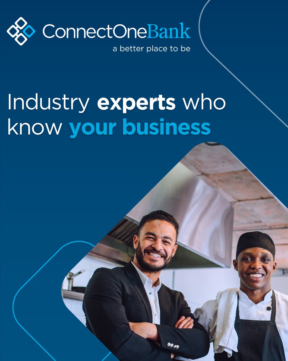 ConnectOneBank's tweet image. Furthering your business momentum through support, strategy and a sense of urgency. Learn why ConnectOne Bank is a different kind of business bank: ConnectOneBank.com/OurStory.

#relationshipbanking #businessbanking #ABetterPlaceToBank #ConnectOneBank #ABetterPlaceToBe